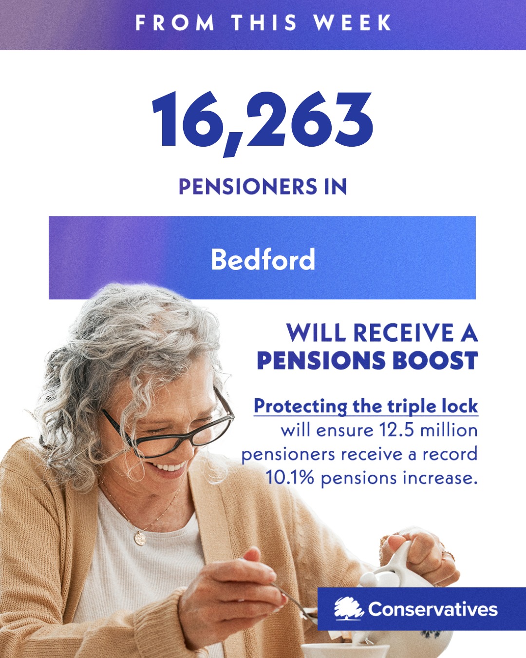 16,263 pensioners in our town will benefit from the biggest ever